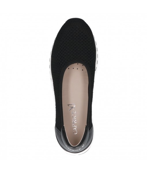 Caprice 24702-Black knit comb
